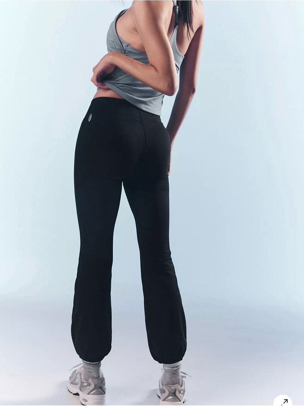 High-Waist Black Active Jogger Pants - Picture 3 of 6